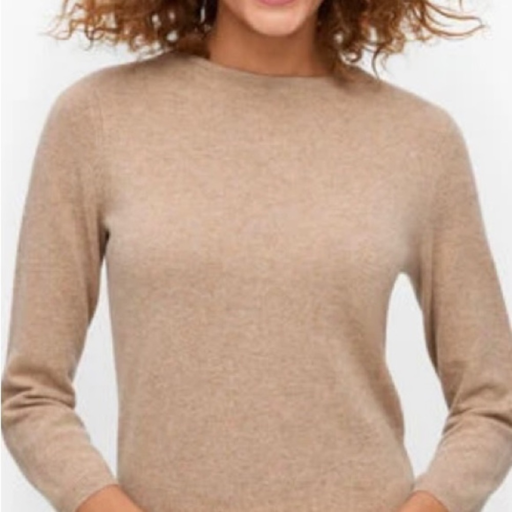 Talbots Vintage Metallic Silk Glitter Turtleneck Sweater Gold Small